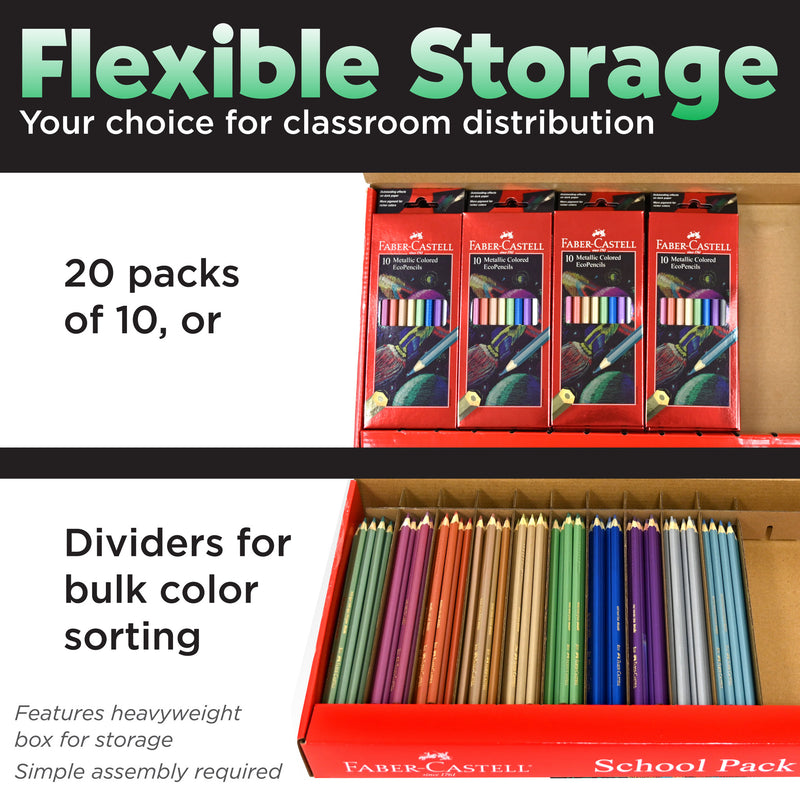 Metallic Colored EcoPencils School Pack - #900029
