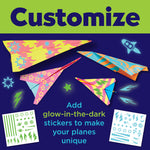 Stunt Squadron Neon Glow Paper Airplanes - #6436000