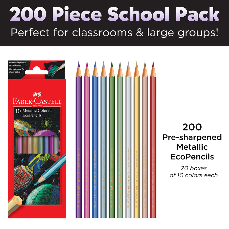 Metallic Colored EcoPencils School Pack - #900029