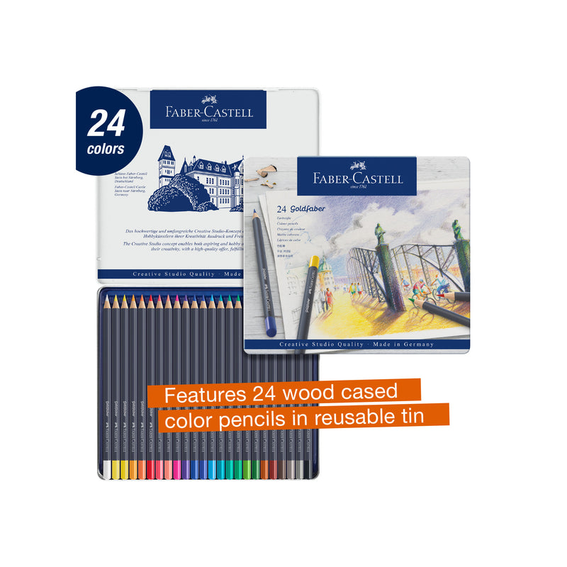 Goldfaber Color Pencils - Tin of 24 - #214724