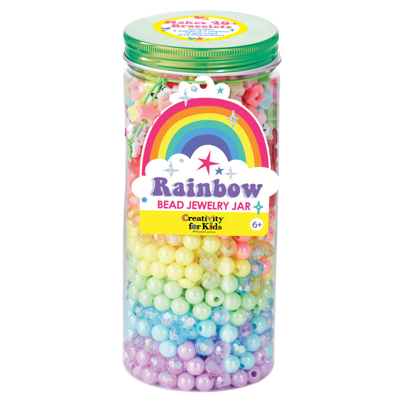 Bead Jewelry Jar Rainbow - #6478000