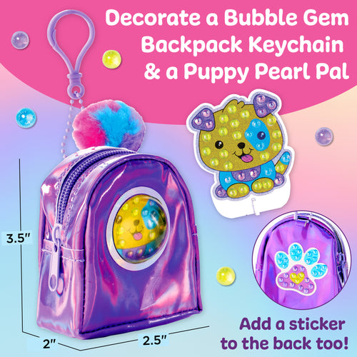 Bubble Gems™ Backpack Keychain Puppy Dog - #6471000