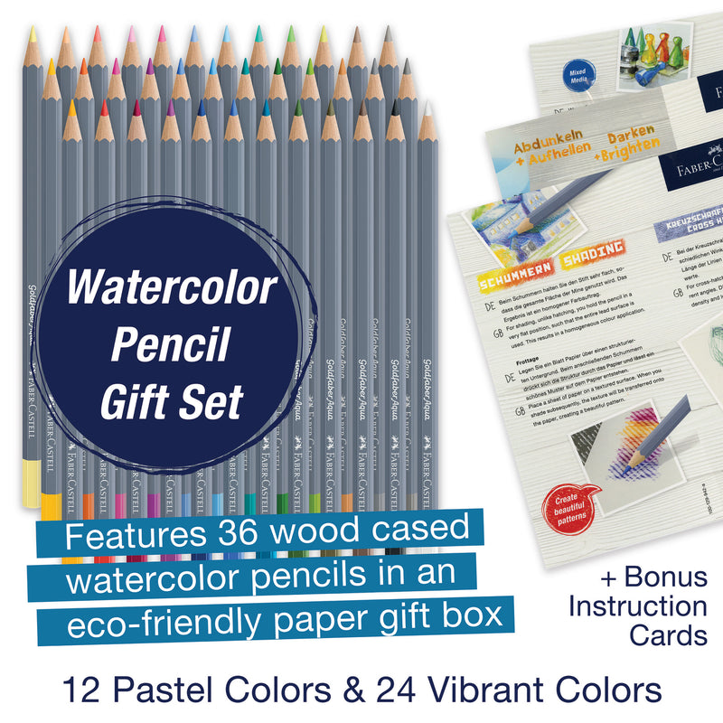 Goldfaber Aqua Watercolor Pencils, Pastels - Gift Set - #114639