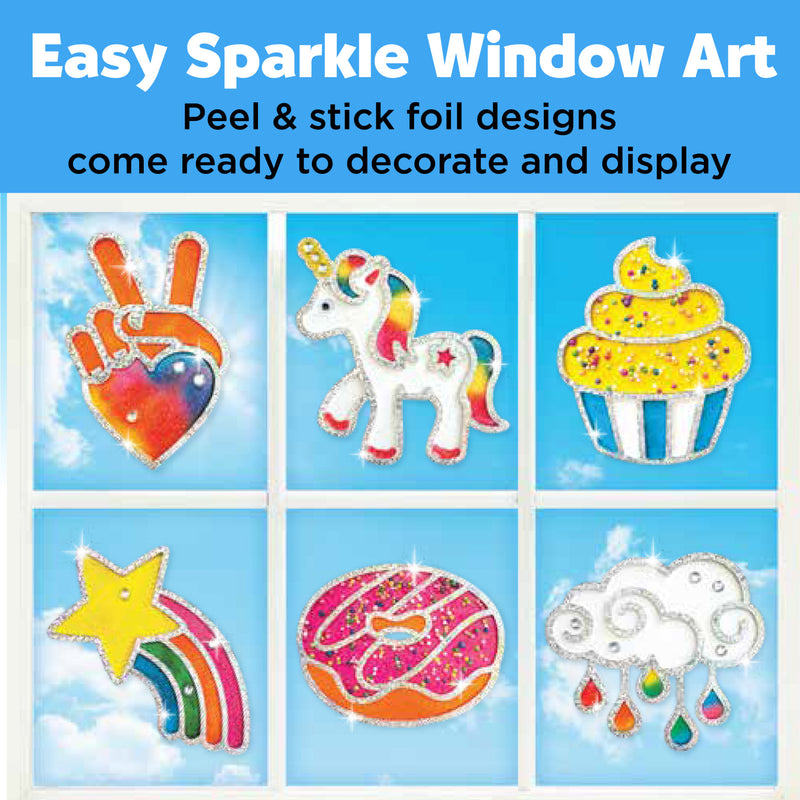 Rainbow Sprinkles Easy Sparkle Window Art - #6344000