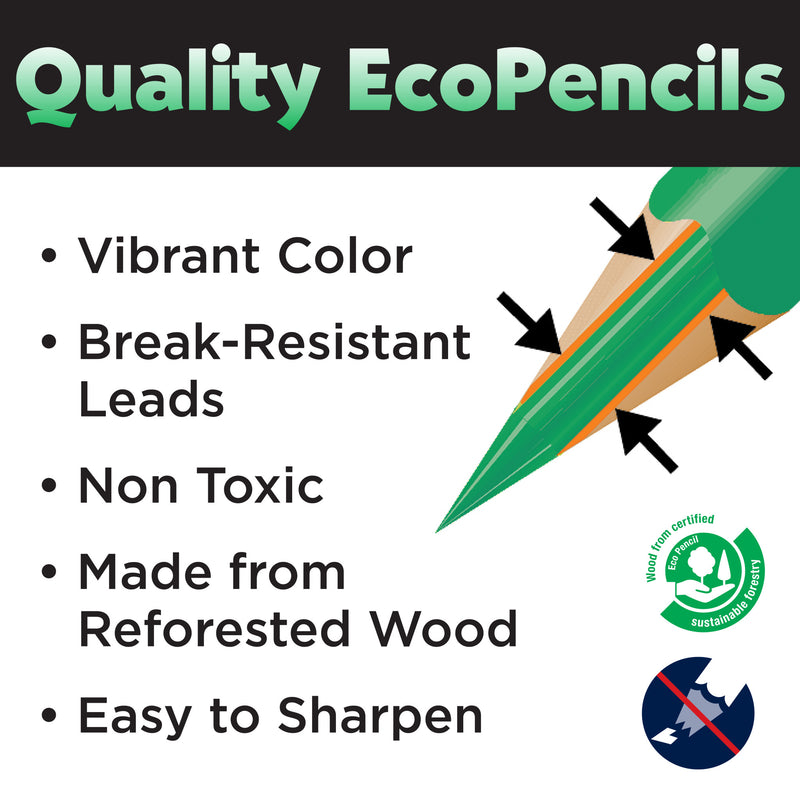 Metallic Colored EcoPencils School Pack - #900029