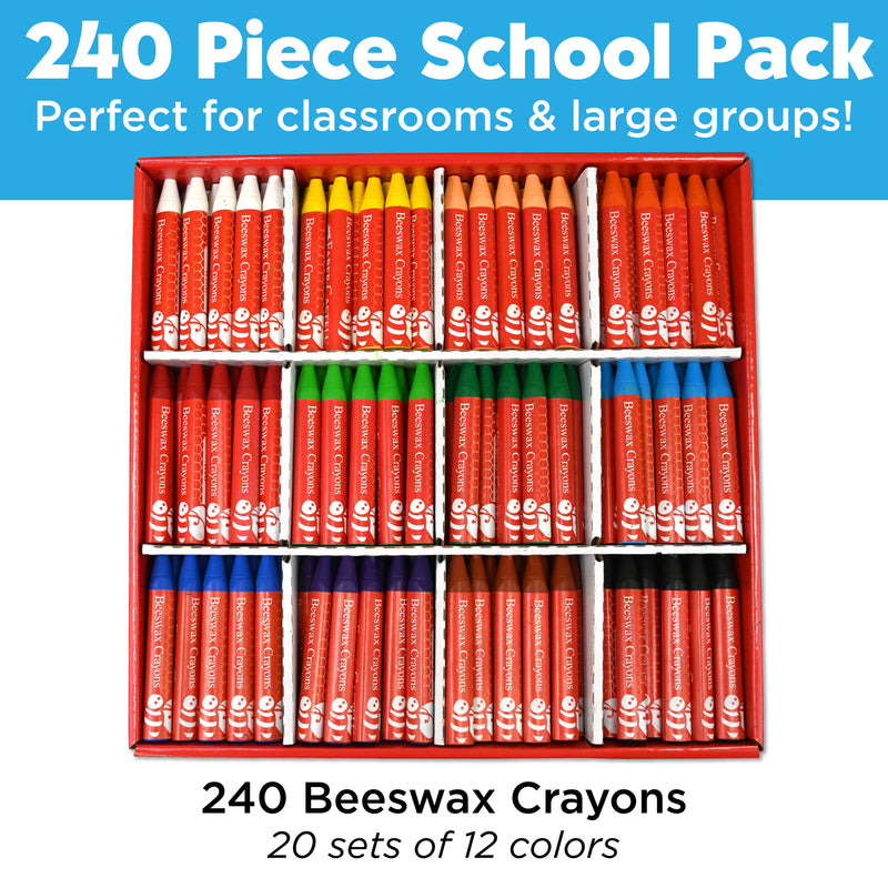 Jumbo Beeswax Crayon School Pack - #900025
