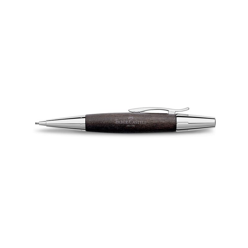 e-motion Mechanical Pencil, Wood & Polished Chrome - Black - #138383