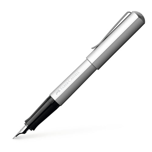 Hexo Fountain Pen, Silver - Medium