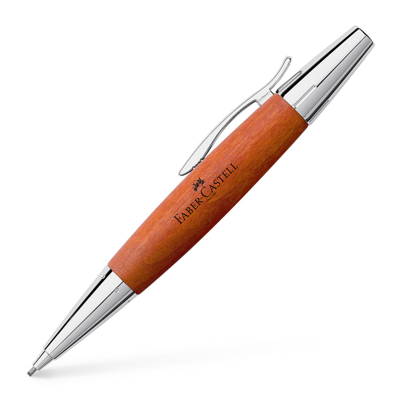 e-motion Mechanical Pencil, Wood & Polished Chrome - Brown - #138382