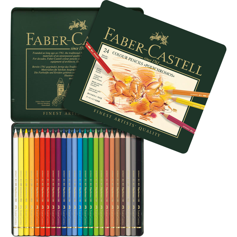 Faber-Castell Polychromos colored pencils 12colors Limited Edition Metal  Package