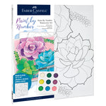 Watercolor Paint by Number Succulents - #770633