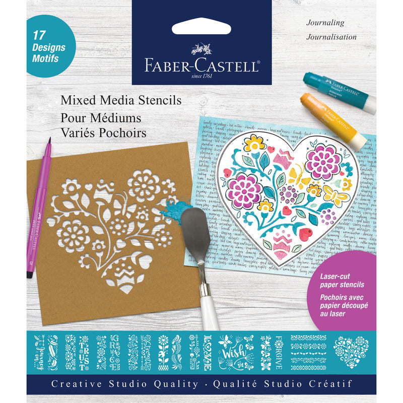 Mixed Media Stencils - Journaling - #770611 – Faber-Castell USA