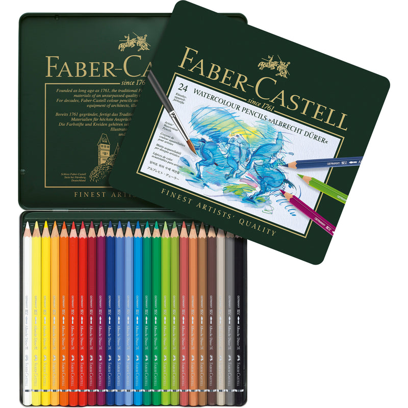 Faber Castell Colored Pencils Super Soft, Set of 100, Round Water Soluble  Pencil