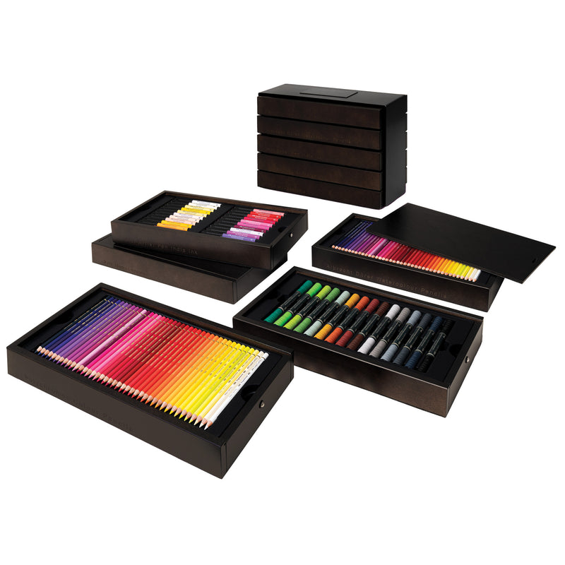 Faber-Castell 126 Piece Set - Art & Graphic Collection Mahogany Gift Box