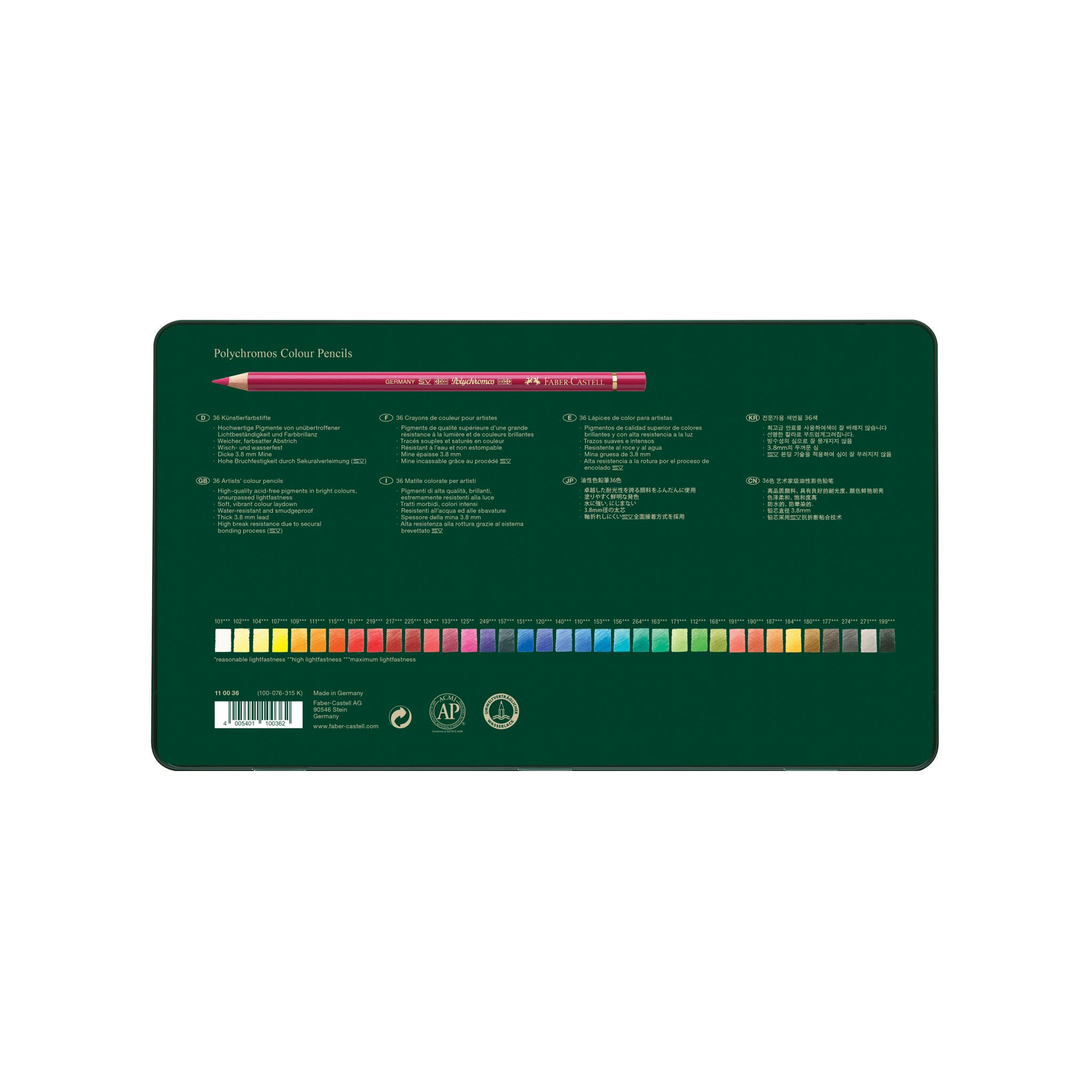 Faber-Castell® Polychromos® 36 Color Pencil Tin Set