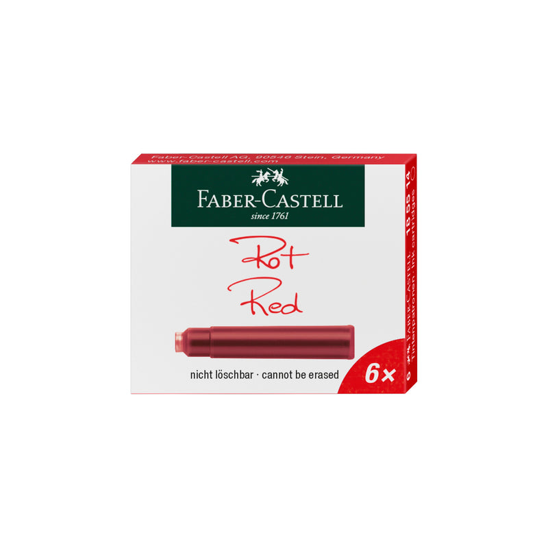 Fountain Pen Ink Cartridges - Red - #185514