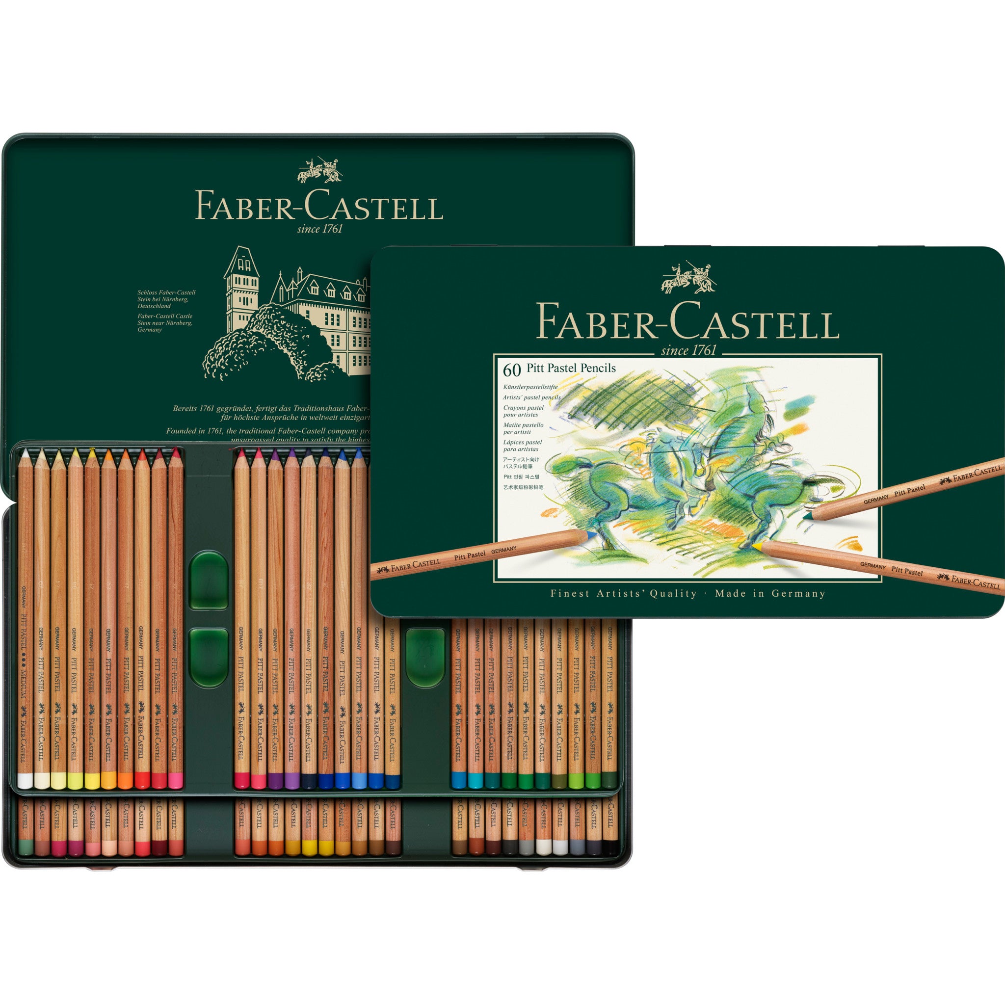 Pastel Pencils: Pitt Pastel Tin of 60 – Faber-Castell USA