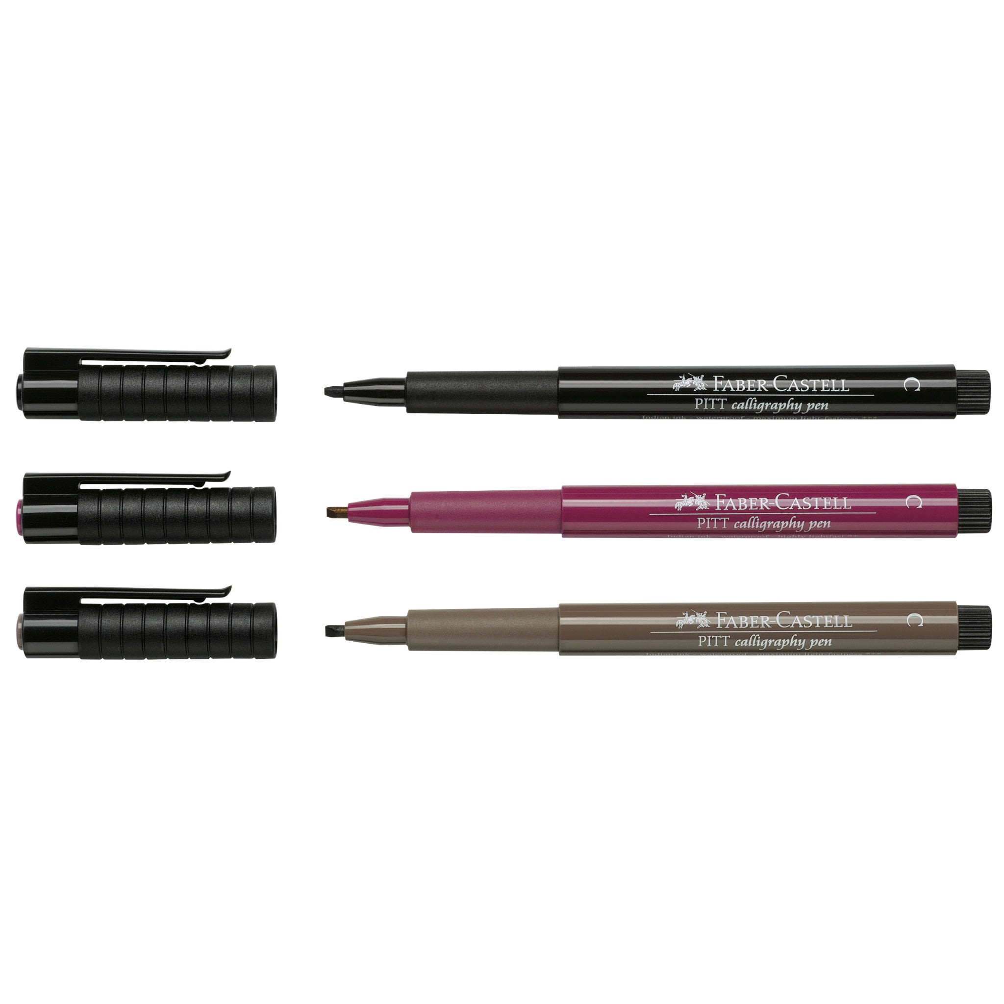 Faber-Castell: Pitt Artist Pen® – Calligraphy 3 Pen Set