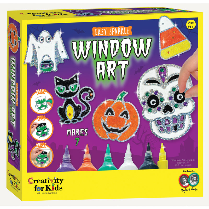 Creativity for Kids Halloween Easy Sparkle Window Art