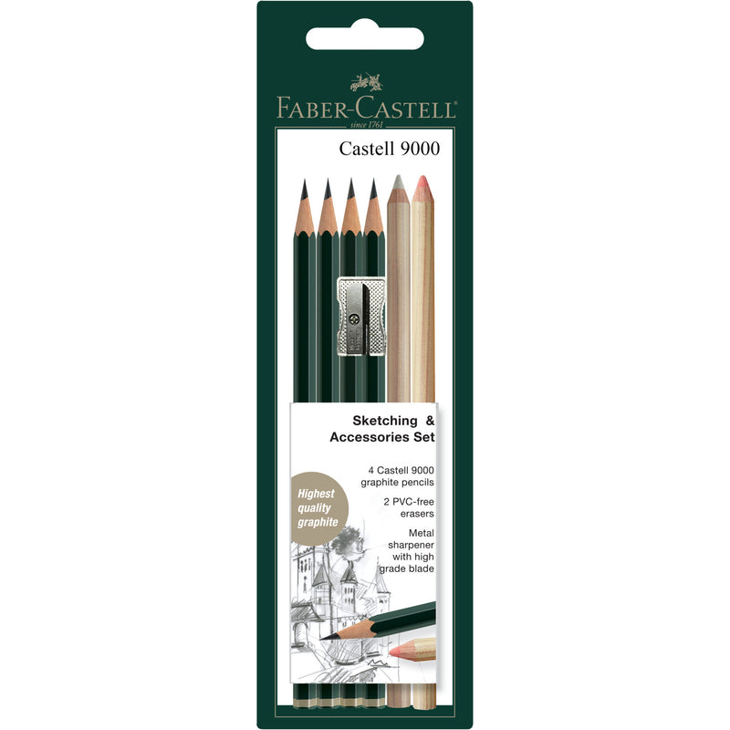 Faber-Castell Graphite Aquarelle Pencils - 5 Piece Set