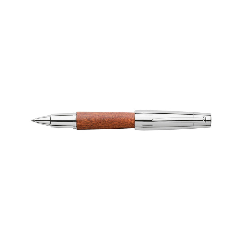 e-motion Rollerball Pen, Wood & Polished Chrome - Brown - #148205