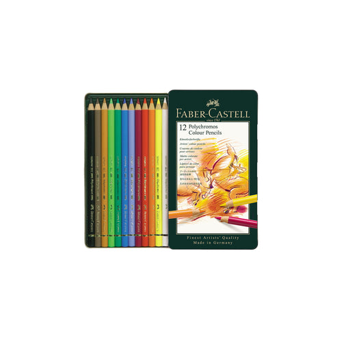 Polychromos Artists' Color Pencils, Tin of 12 - #110012