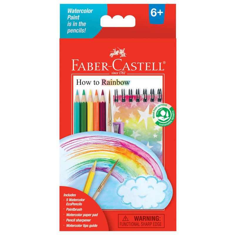 Rainbow Art Set: Learn to Draw and Watercolor – Faber-Castell USA