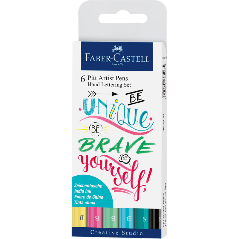 Faber-Castell | Pitt Artist Pen Hand Lettering I Set of 6