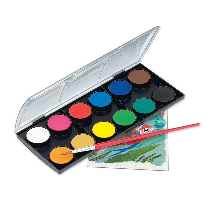 Watercolor Painting for Kids: Watercolor Paint Set of 12 Colors –  Faber-Castell USA