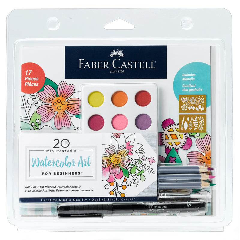 20 minute studio Watercolor Art FOR BEGINNERS - #770805T – Faber-Castell USA
