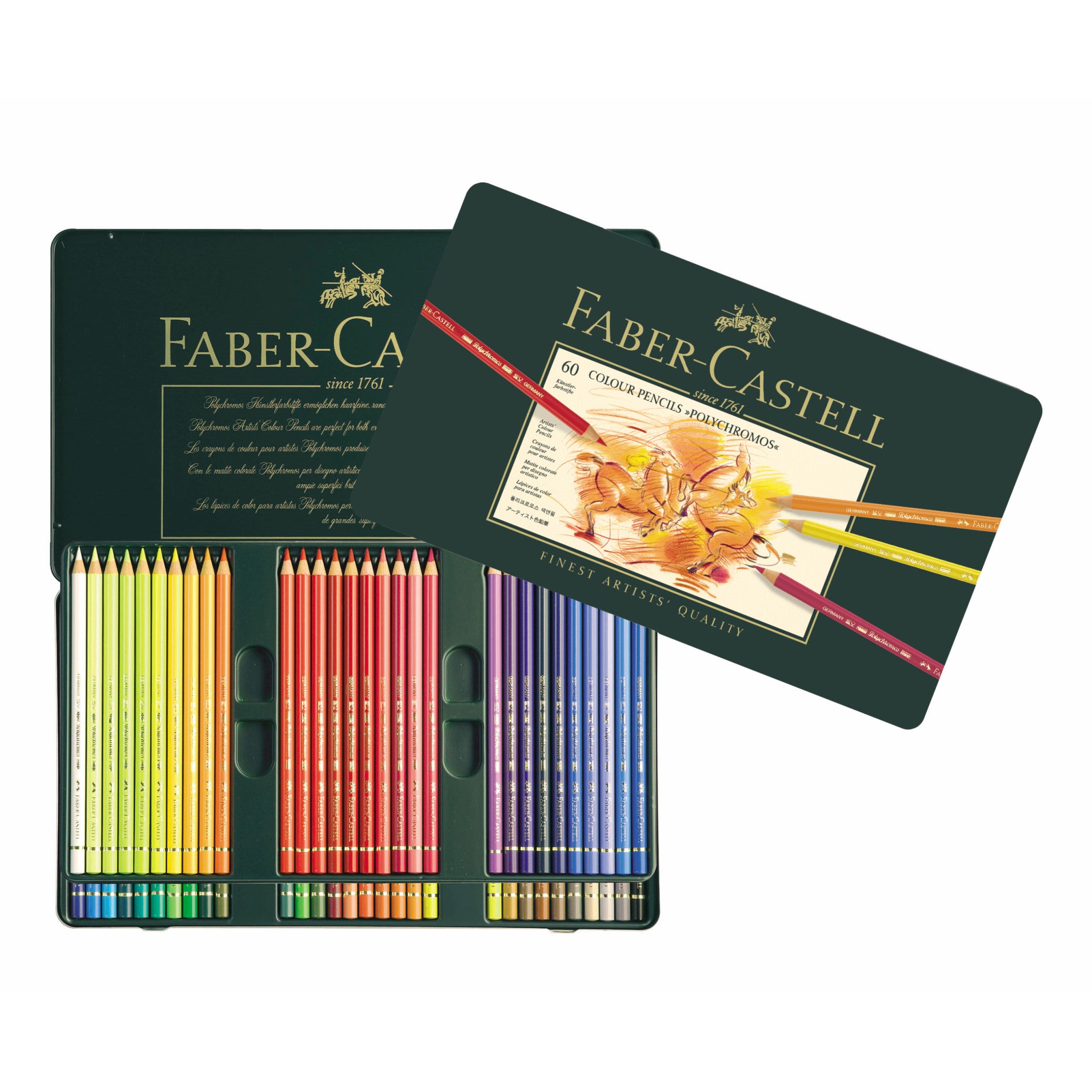 Faber-Castell Oil Colored Pencil Tin Case 48 / 60 / 100 Colors Set — A Lot  Mall