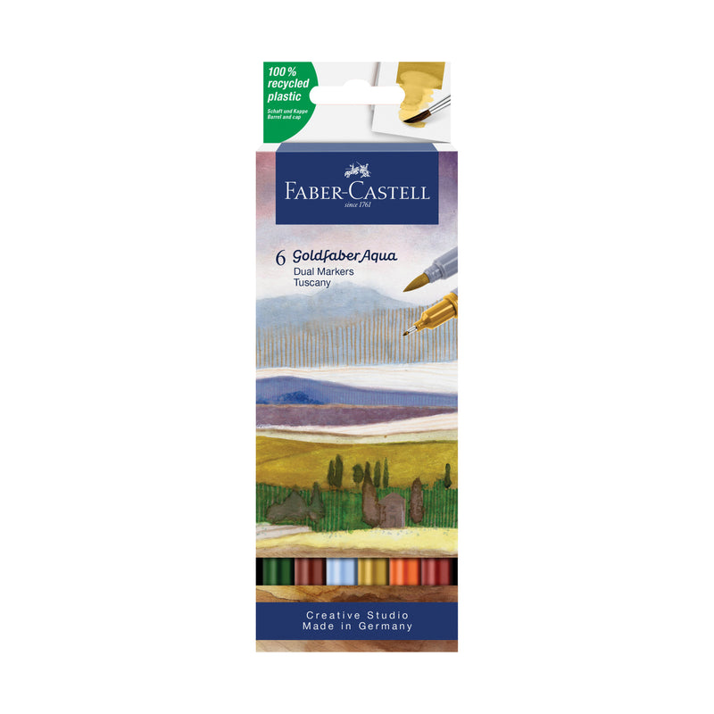 Goldfaber Aqua Dual Markers, Tuscany - Wallet of 6 - #164521