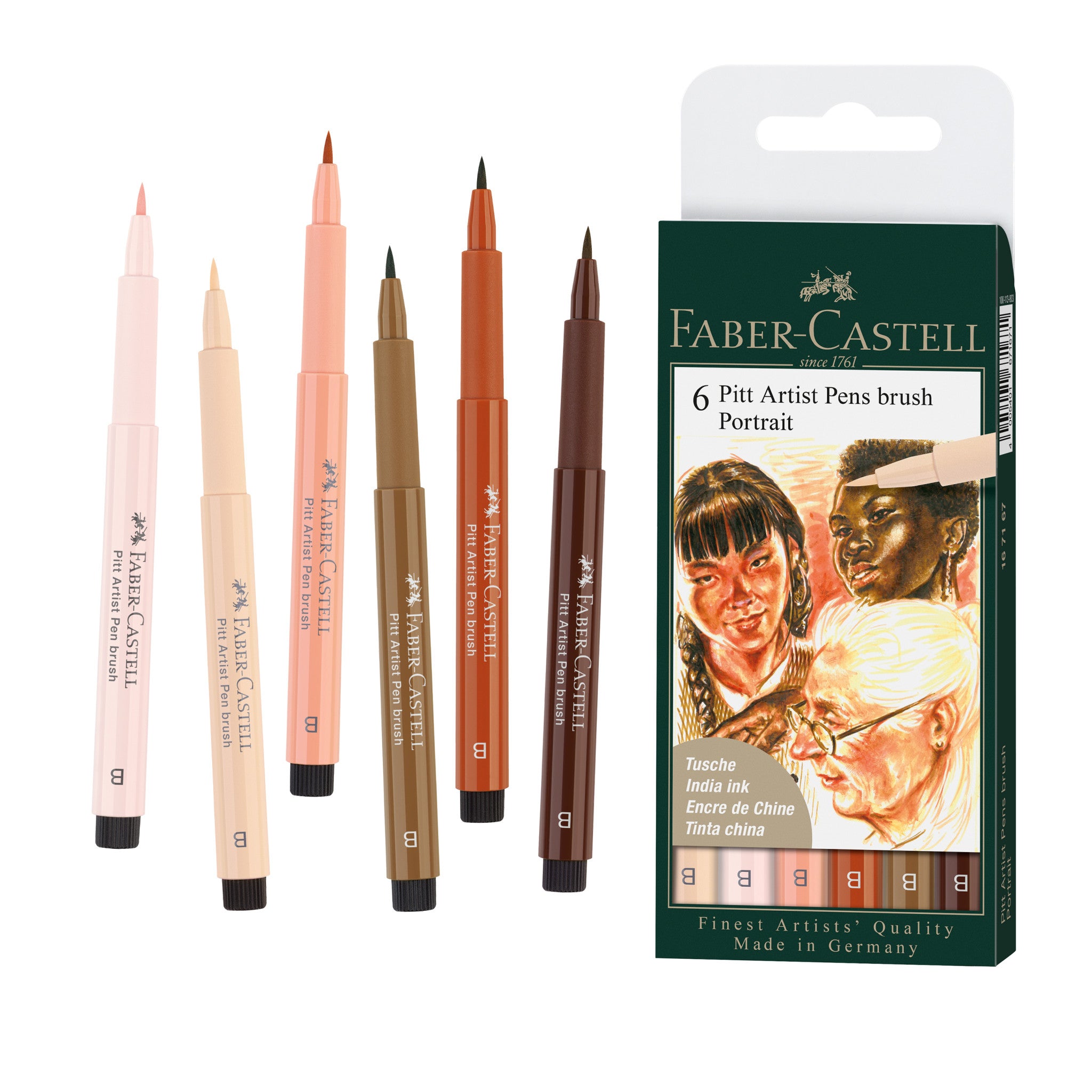 Buy Faber-Castell Pitt artist pen, brush, coloured online at Modulor