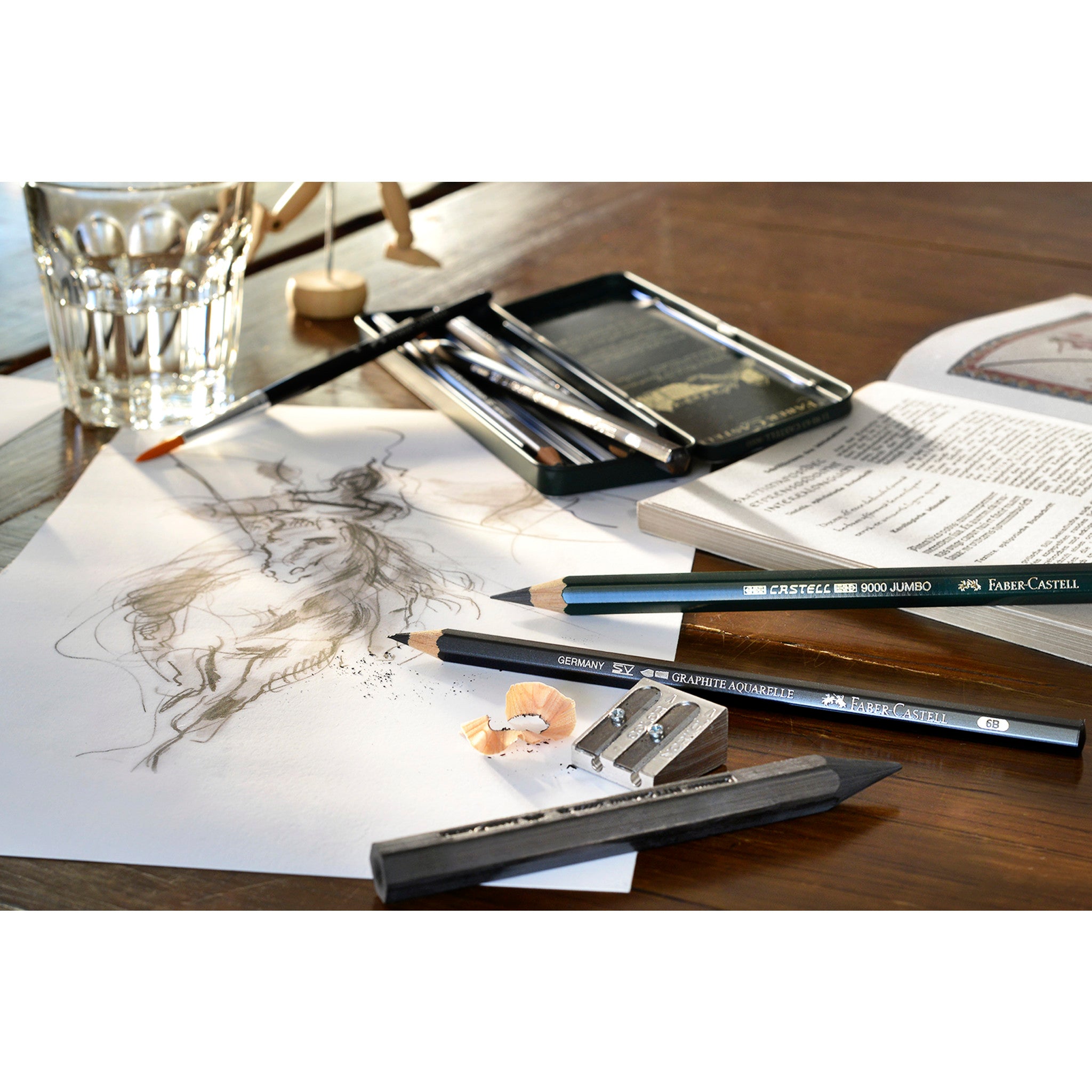 Faber-Castell 5 Pc. Jumbo Graphite Pencils HB, 2B, 4B, 6B and 8B - The Art  Store/Commercial Art Supply