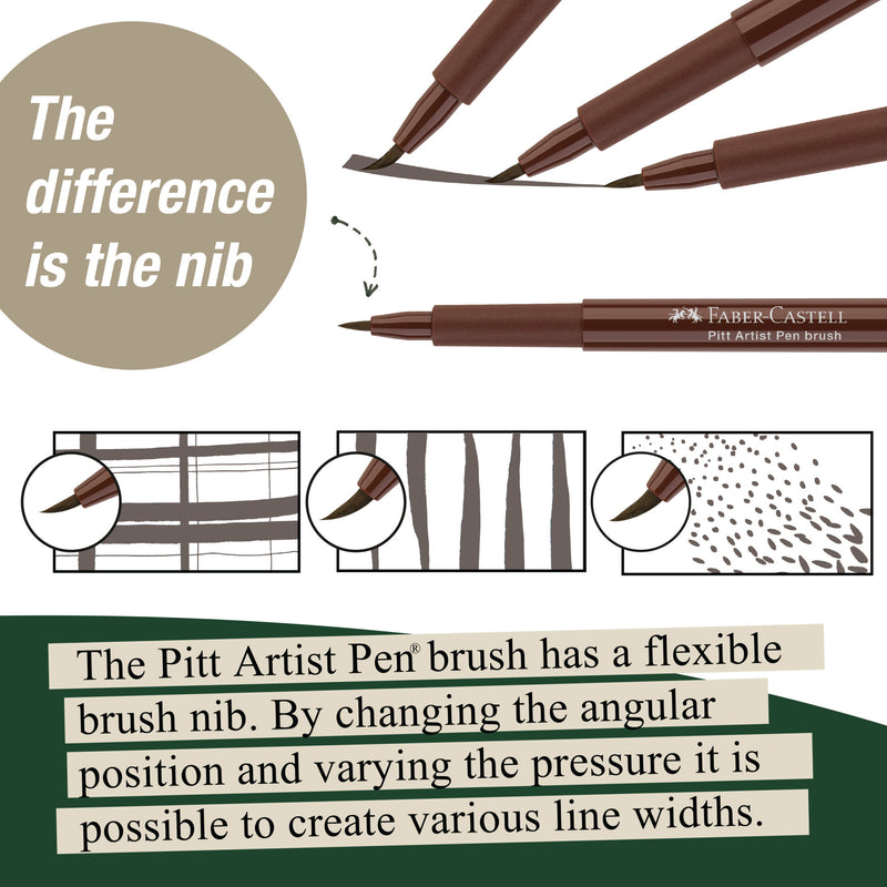 Sepia Fineliner Fine Tip Ink Pens for drawing Illustration