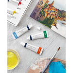 Oil Paint Tubes with Painting