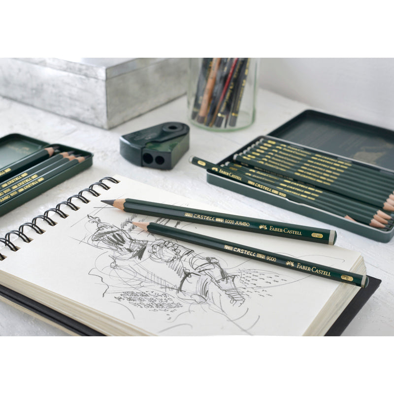 Graphite Pencil Set: Castell 9000 Graphite Pencils Art Set Tin of 12 –  Faber-Castell USA