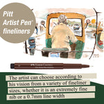 Pitt Artist Pen, #175 Dark Sepia (S, F, M, B) - #167101