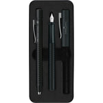 Grip 2011 Fountain & Ballpoint Pen Gift Set, Black - #140983