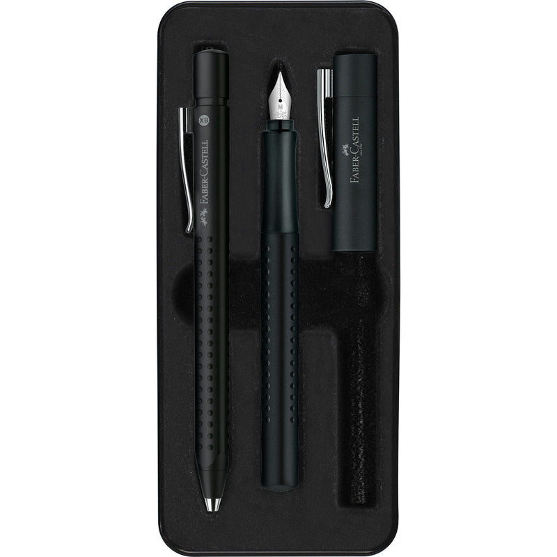 Grip 2011 Fountain & Ballpoint Pen Gift Set, Black - #140983
