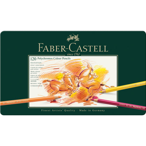 Caja 120 lápices colores Faber Castell Polychromos