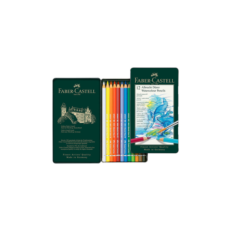 Faber-Castell Watercolor Pencil Set - Metal Tin 12pc – Honey Bee Stamps