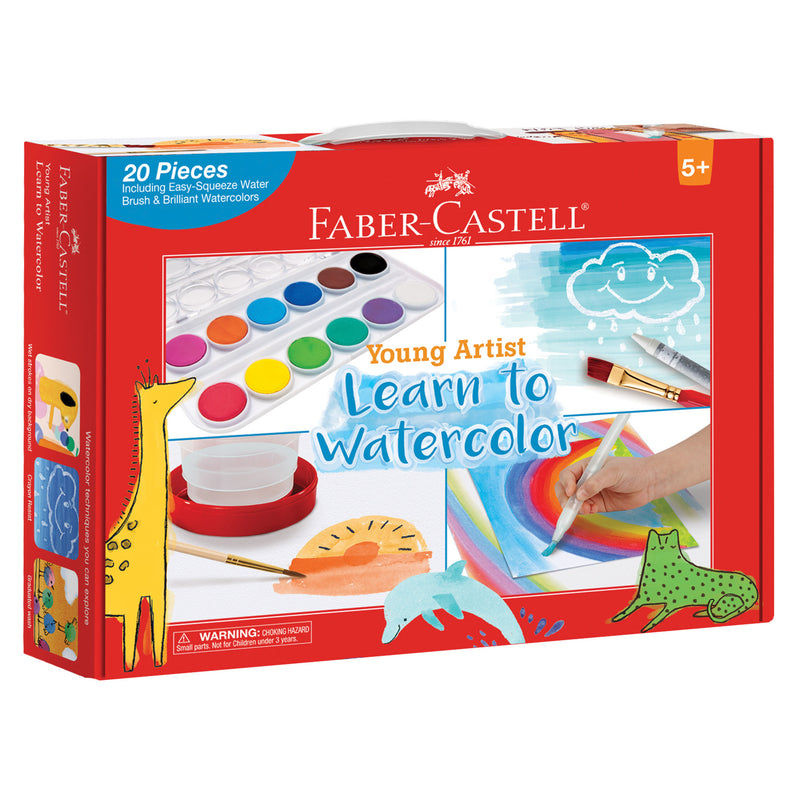 Using a Kid's Watercolor Paint Set
