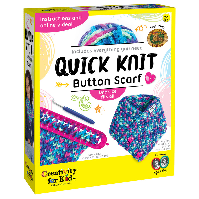Learn How to Knit a Scarf Craft Kit for Kids – Faber-Castell USA